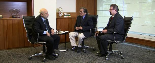 Da esquerda para a direita: Joseph Stiglitz; Paulo Moreira Leite; Florestan Fernandes Jr